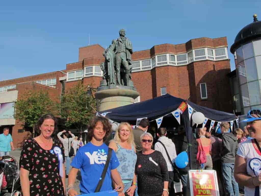 Yes voters in Kilmarnock.