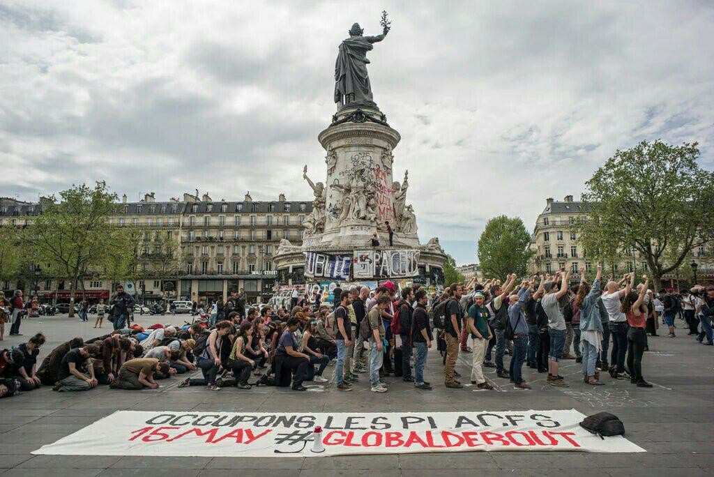 Preparing for the global protests of #NuitDebout this month. Photo courtesy: @nuitdebout