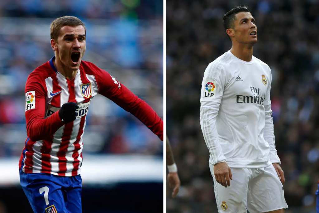 Antoine Griezmann and Cristiano Ronaldo.