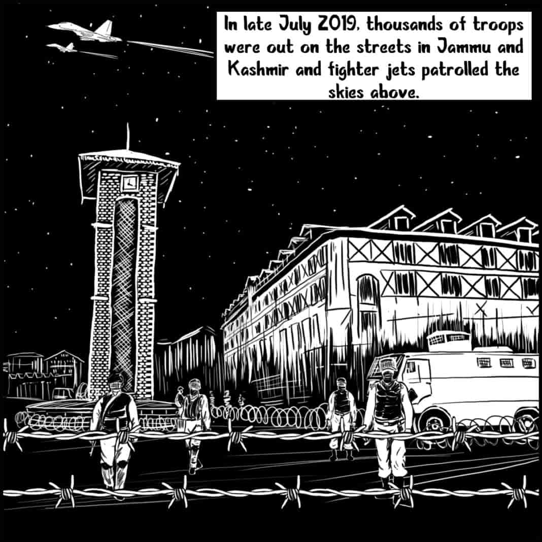 Kashmir, Kashmir clampdown, article 370, article 370 graphic, kashmir graphic, anis wani, kashmir walla graphic stories