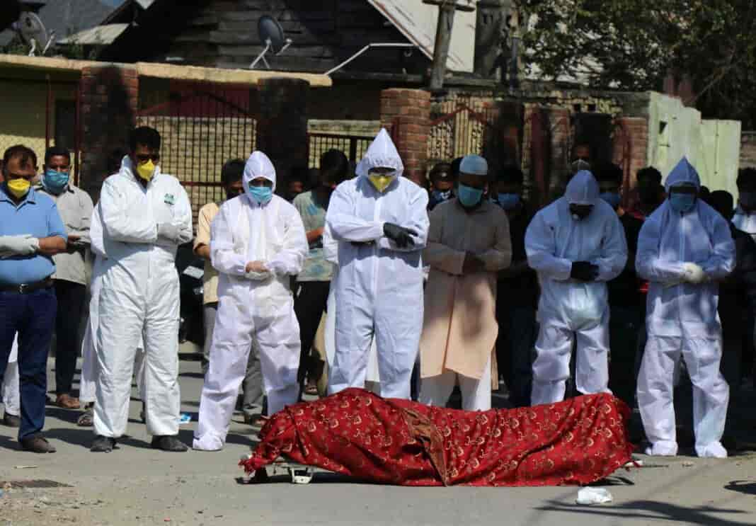 Covid funeral Covid, Srinagar funeral