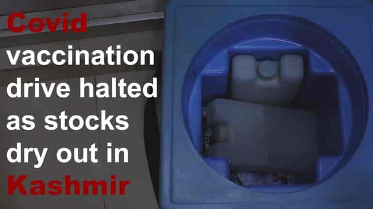 Watch | Vaccination drive halted as stocks run out in Kashmir