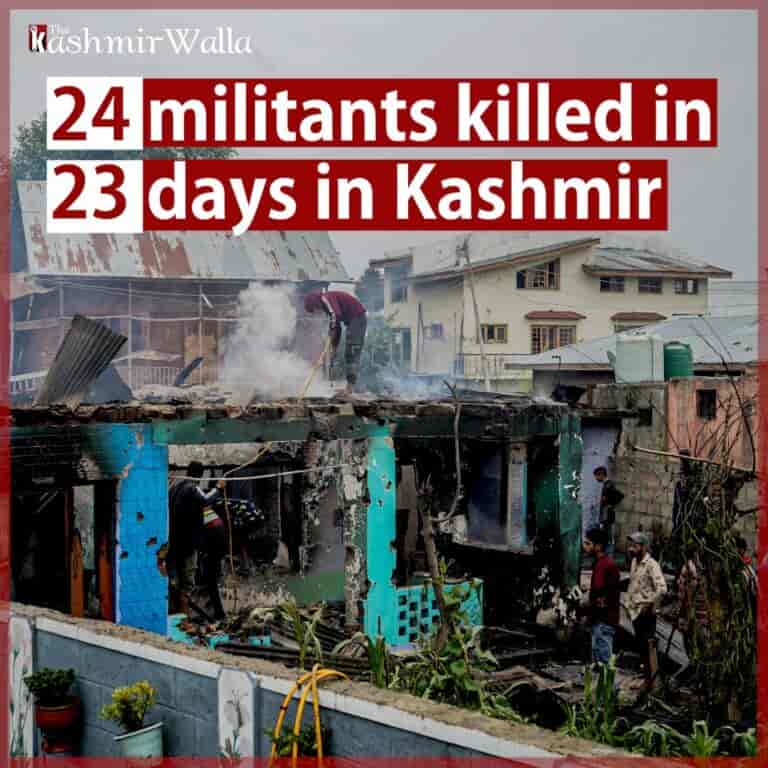 Watch | 24 militants killed in 23 days in Kashmir