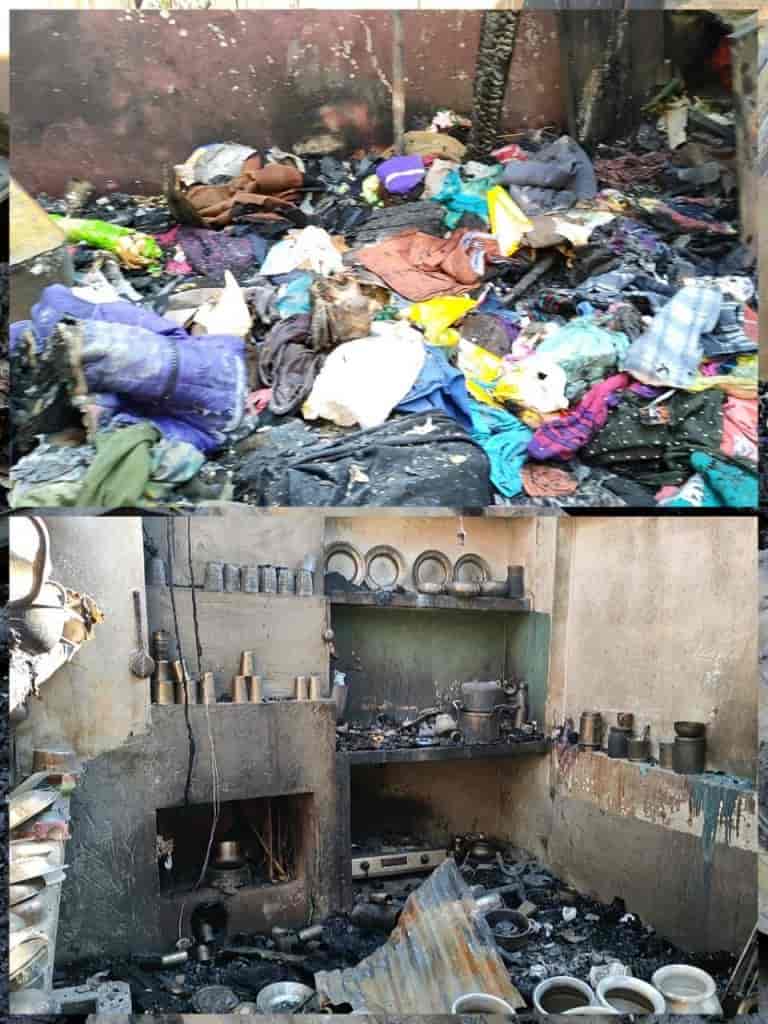 Two residential houses gutted in overnight blaze in Kupwara