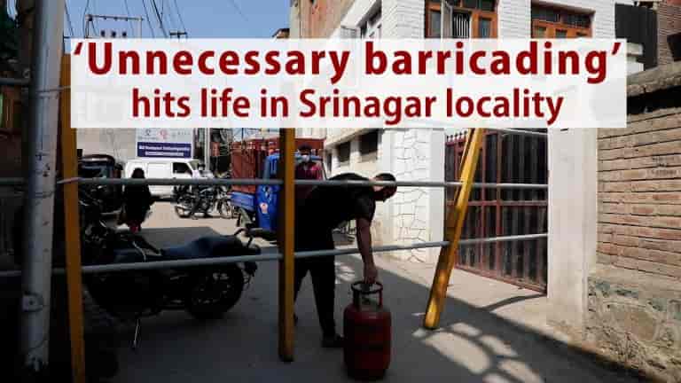 Watch | ‘Unnecessary barricading’ hits life in Srinagar locality