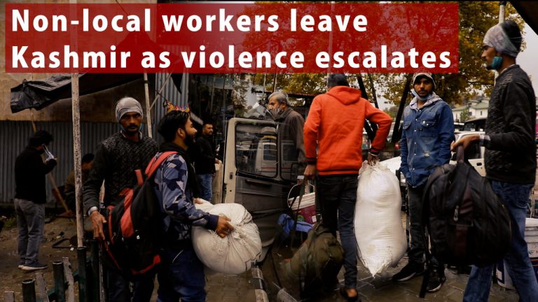 Watch | Non-local workers leave Kashmir as violence escalates