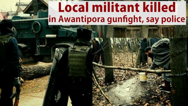 Watch| Local militant killed in Awantipora gunfight, say police