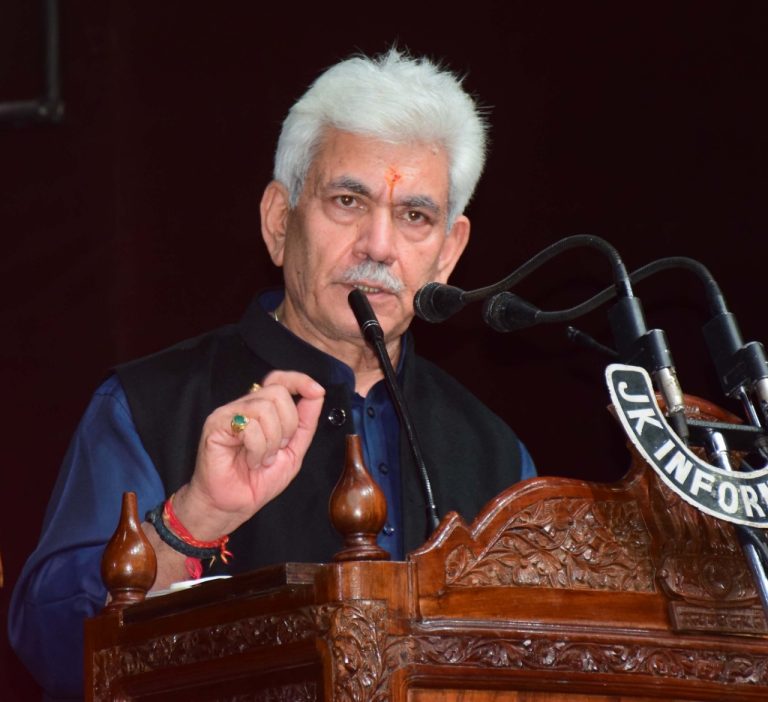 J-K receives highest ever investment of Rs 1547.87 cr in 10 months: LG Sinha