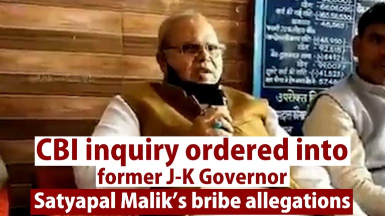 Watch| CBI inquiry ordered into former J-K Governor Satyapal Malik’s bribe allegations