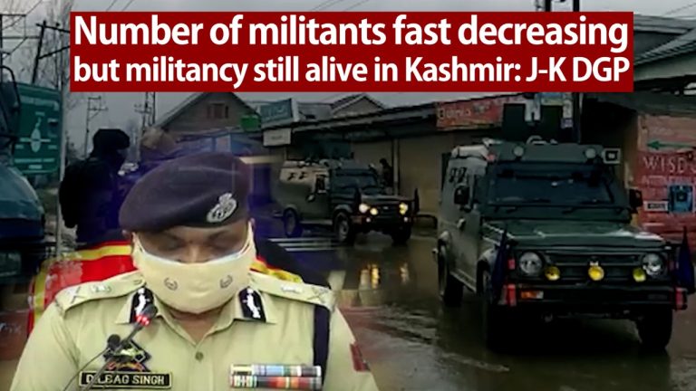 Watch| Number of militants fast decreasing but militancy still alive in Kashmir: J-K DGP