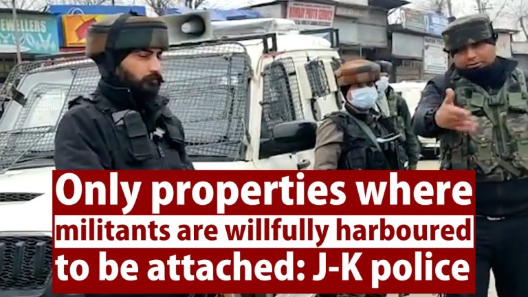 Watch| Only properties where militants are willfully harboured to be attached: J-K police