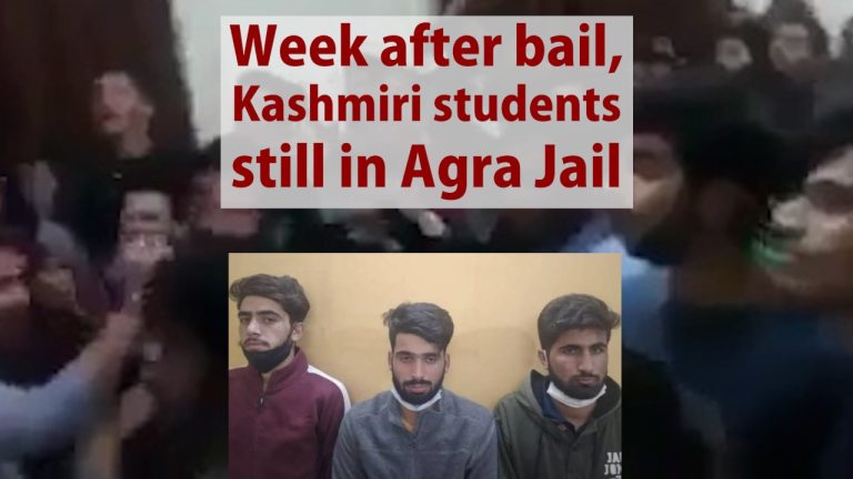 Watch| Week after bail, Kashmiri students still in Agra Jail