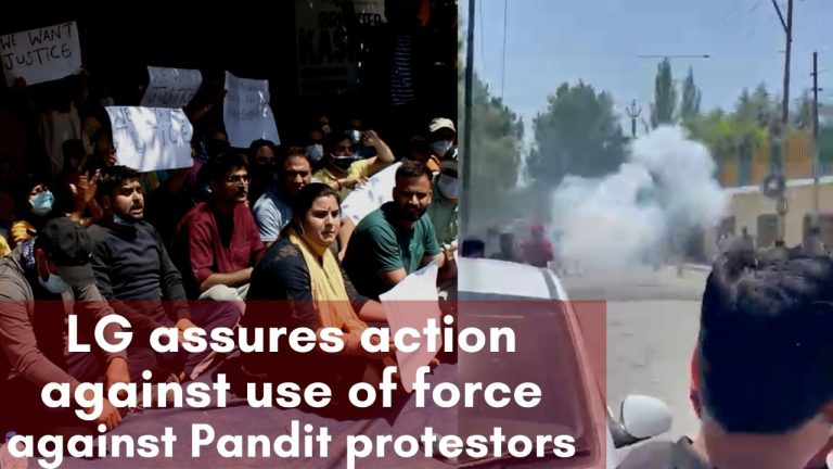 Watch| LG assures action against use of force against Pandit protestors