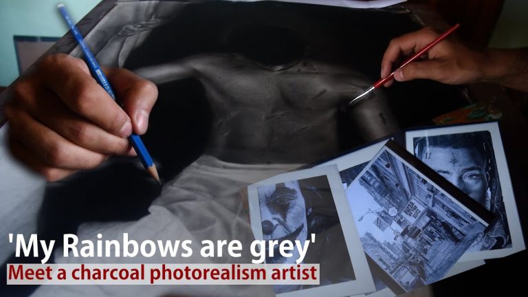 Watch | ‘My Rainbows are grey’: Meet a charcoal photorealism artist