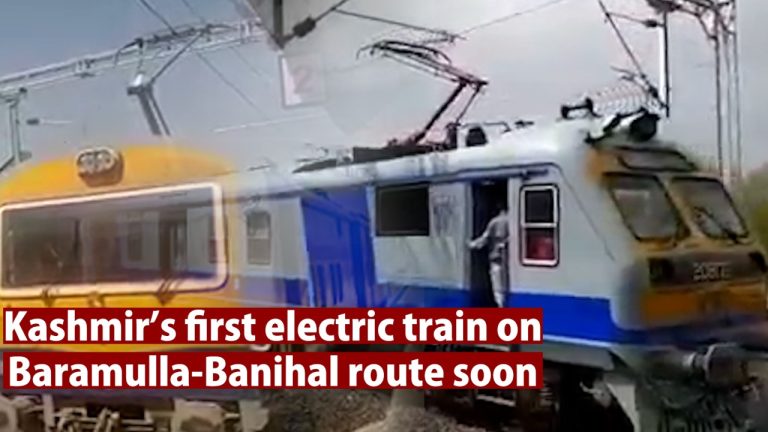 Watch | Kashmir’s first electric train on Baramulla-Banihal route soon