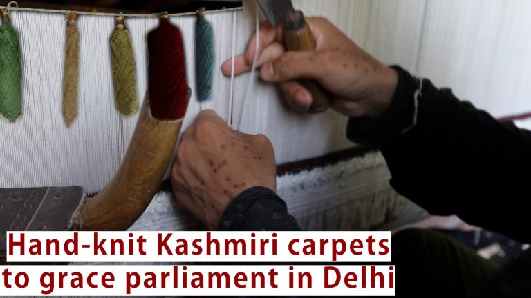 Watch | Hand-knit Kashmiri carpets to grace parliament in Delhi