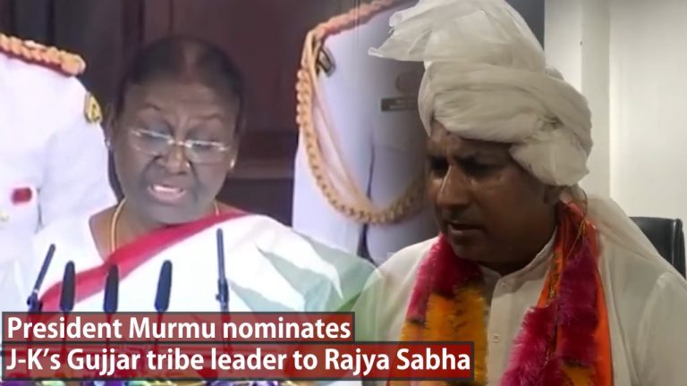 Watch | President Murmu nominates J-K’s Gujjar tribe leader to Rajya Sabha