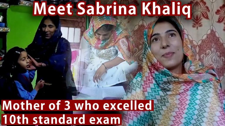 Watch | Meet Sabrina Khaliq: Mother of 3 who excelled 10th standard exam